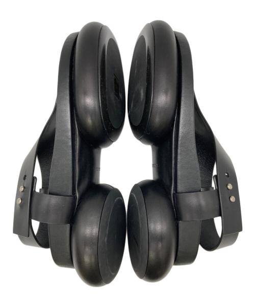 JIL SANDER（ジルサンダー）JIL SANDER (ジルサンダー) BOX LEATHER TONG SANDAL ブラック サイズ:39の古着・服飾アイテム