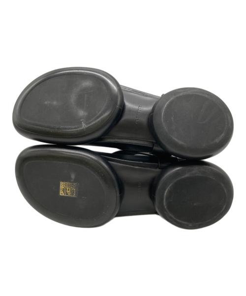 JIL SANDER（ジルサンダー）JIL SANDER (ジルサンダー) BOX LEATHER TONG SANDAL ブラック サイズ:39の古着・服飾アイテム