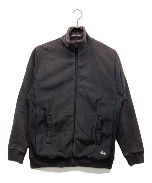 stussy（ステューシー）stussy (ステューシー) サイドリブフルジップスウェット ブラウン サイズ:Mの古着・服飾アイテム