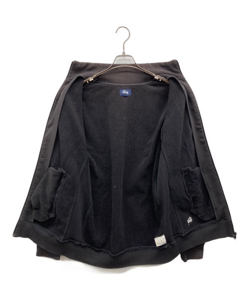 stussy（ステューシー）stussy (ステューシー) サイドリブフルジップスウェット ブラウン サイズ:Mの古着・服飾アイテム