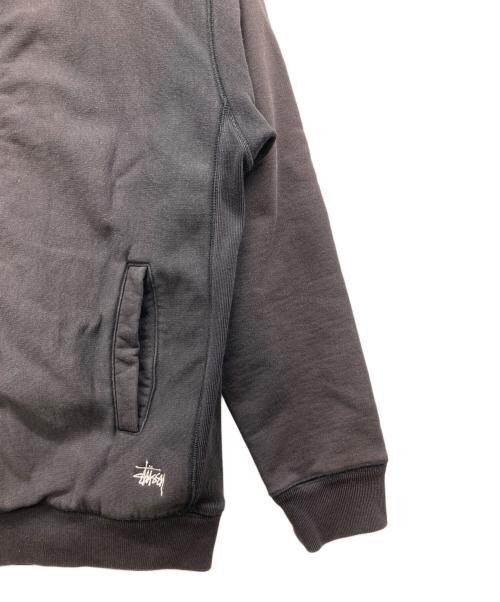 stussy（ステューシー）stussy (ステューシー) サイドリブフルジップスウェット ブラウン サイズ:Mの古着・服飾アイテム