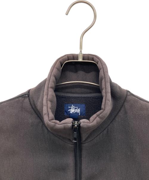 stussy（ステューシー）stussy (ステューシー) サイドリブフルジップスウェット ブラウン サイズ:Mの古着・服飾アイテム