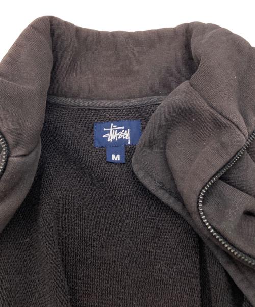 stussy（ステューシー）stussy (ステューシー) サイドリブフルジップスウェット ブラウン サイズ:Mの古着・服飾アイテム
