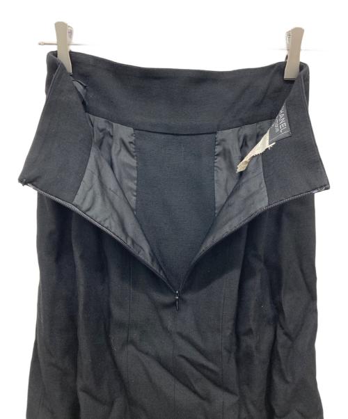 CHANEL（シャネル）CHANEL (シャネル) ココマーク金釦ショートスリーブジャケット&スカートセット ブラック サイズ:38の古着・服飾アイテム