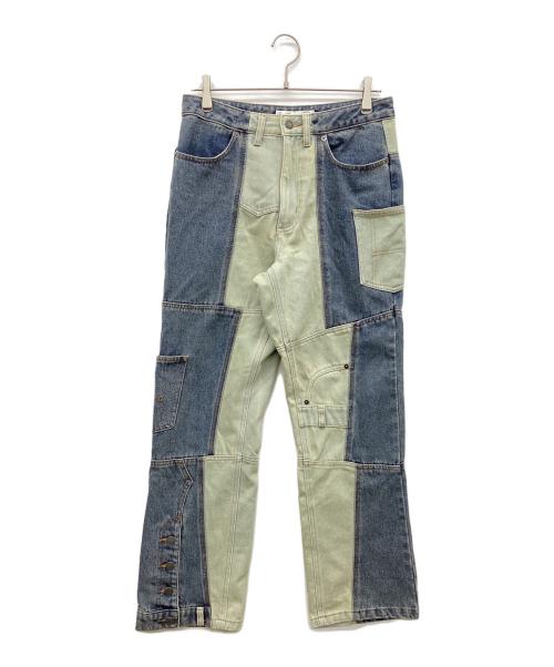 HIGH-GATE（ハイゲート）HIGH-GATE (ハイゲート) リメイクライクペインターパンツ インディゴ サイズ:1の古着・服飾アイテム