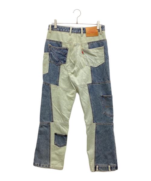 HIGH-GATE（ハイゲート）HIGH-GATE (ハイゲート) リメイクライクペインターパンツ インディゴ サイズ:1の古着・服飾アイテム