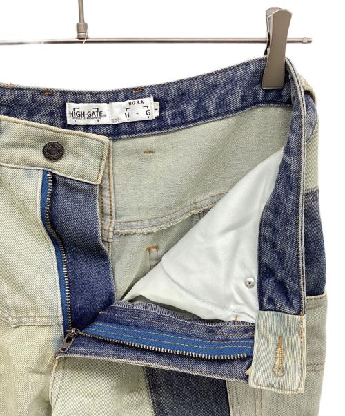 HIGH-GATE（ハイゲート）HIGH-GATE (ハイゲート) リメイクライクペインターパンツ インディゴ サイズ:1の古着・服飾アイテム