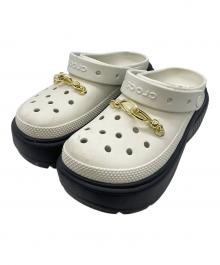 crocs（クロックス）の古着「厚底サンダル」｜ホワイト×ブラック