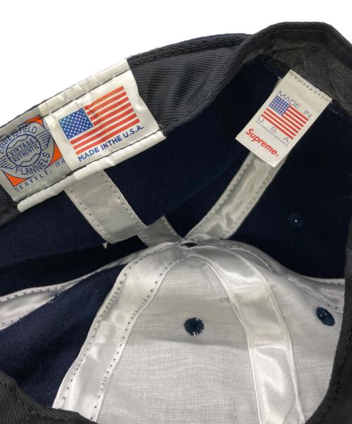 SUPREME（シュプリーム）Supreme (シュプリーム) EBBETS FIELD FLANNELS (エベッツフィールドフランネルズ) S Logo Fitted 6-Panel ネイビー サイズ:7 1/2の古着・服飾アイテム