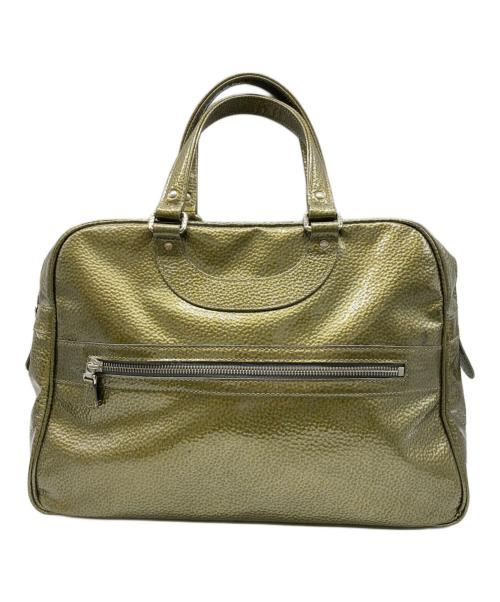 JACQUES LE CORRE（ジャックルコー）JACQUES LE CORRE (ジャックルコー) パテントレザーハンドバッグ オリーブの古着・服飾アイテム