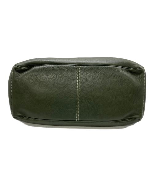 CELINE（セリーヌ）CELINE (セリーヌ) レザーハンドバッグ カーキの古着・服飾アイテム