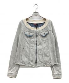 DIESEL（ディーゼル）の古着「ライトデニムジップジャケット」｜インディゴ