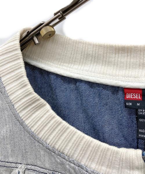 DIESEL（ディーゼル）DIESEL (ディーゼル) ライトデニムジップジャケット インディゴ サイズ:Mの古着・服飾アイテム