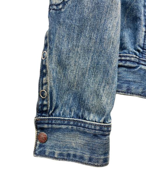 DIESEL（ディーゼル）DIESEL (ディーゼル) ユーズド加工デニムジャケット インディゴ サイズ:Mの古着・服飾アイテム