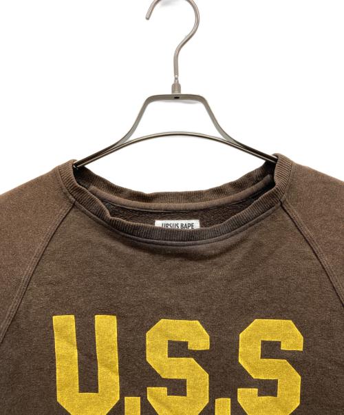 URSUS BAPE（アーサスベイプ）URSUS BAPE (アーサスベイプ) スウェット ブラウン サイズ:Lの古着・服飾アイテム