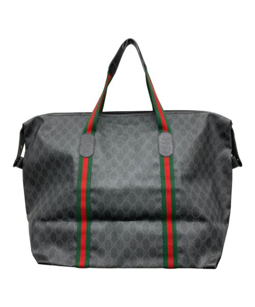 GUCCI（グッチ）GUCCI (グッチ) ボストンバッグ ブラックの古着・服飾アイテム