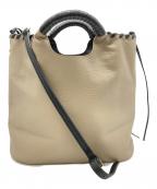 BARNEYS NEWYORKバーニーズ・ニューヨーク）の古着「ショルダーバッグ」｜ベージュ