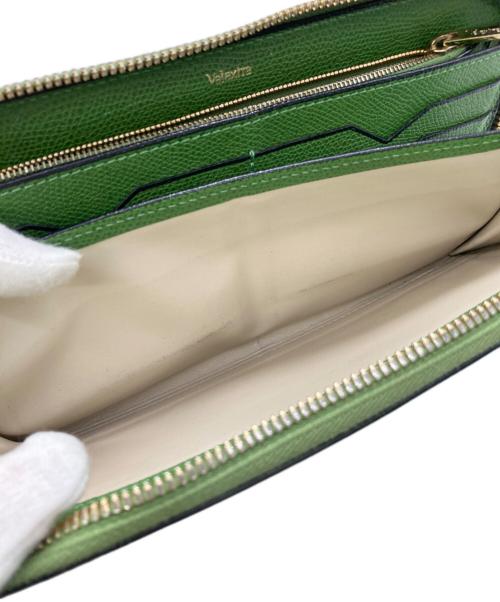 Valextra（ヴァレクストラ）Valextra (ヴァレクストラ) ジップパース 12カード グリーンの古着・服飾アイテム
