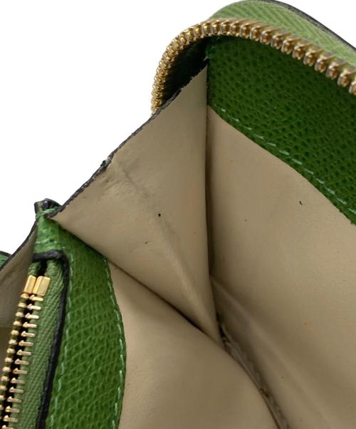 Valextra（ヴァレクストラ）Valextra (ヴァレクストラ) ジップパース 12カード グリーンの古着・服飾アイテム