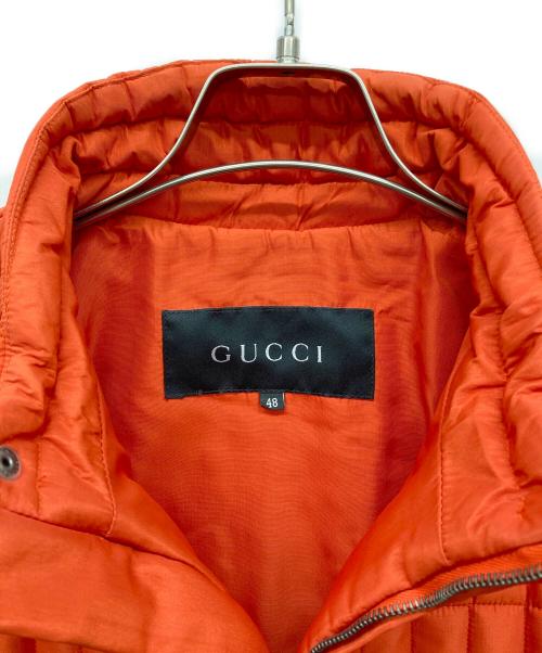 GUCCI（グッチ）GUCCI (グッチ) キルティングジャケット オレンジ サイズ:48の古着・服飾アイテム