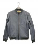 JOURNAL STANDARDジャーナルスタンダード）の古着「ラムレザーMA-1ジャケット」｜グレー