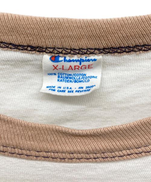 Champion（チャンピオン）Champion (チャンピオン) リンガーTシャツ トリコタグ ホワイト サイズ:X-LARGEの古着・服飾アイテム