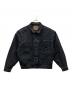 AUTHEN japan（オーセンジャパン）の古着「CIRCULAR DENIM TRUCKER JACKET」｜ブラック