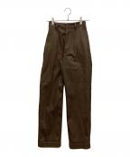 Shinzoneシンゾーン）の古着「WASHED HIGH WAIST CHINO PANTS」｜ブラウン