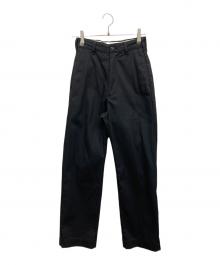 Shinzone（シンゾーン）の古着「WASHED HIGH WAIST CHINO PANTS」｜ブラック