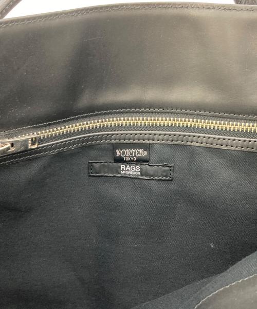 PORTER（ポーター）PORTER (ポーター) RAGS McCREGOR (ラグス マクレガー) ハンドバッグ ブラックの古着・服飾アイテム