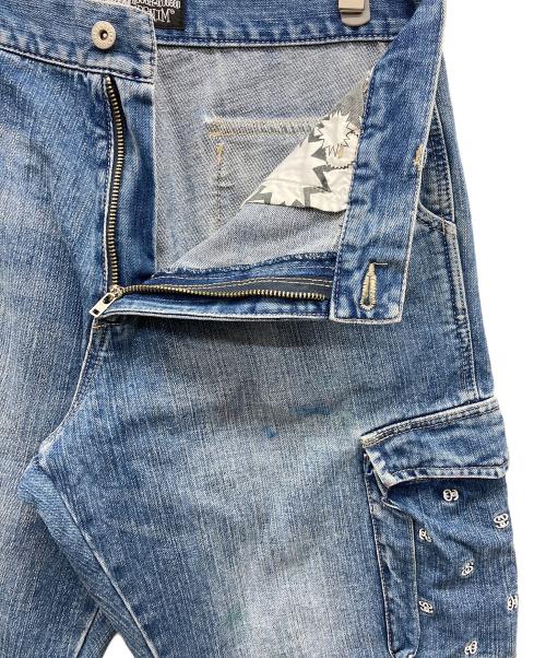 stussy（ステューシー）stussy (ステューシー) ハーフデニムカーゴパンツ インディゴ サイズ:32の古着・服飾アイテム