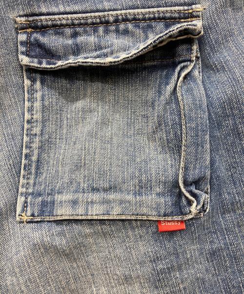 stussy（ステューシー）stussy (ステューシー) ハーフデニムカーゴパンツ インディゴ サイズ:32の古着・服飾アイテム