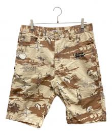 stussy（ステューシー）の古着「ハーフカモペインターパンツ」｜ブラウン