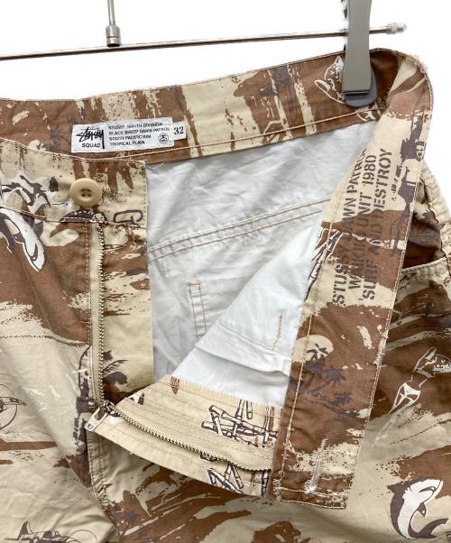 stussy（ステューシー）stussy (ステューシー) ハーフカモペインターパンツ ブラウン サイズ:32の古着・服飾アイテム