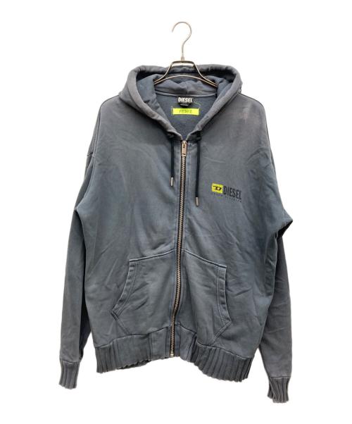 DIESEL（ディーゼル）DIESEL (ディーゼル) ジップパーカー グレー サイズ:Lの古着・服飾アイテム