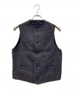 45rpm45アールピーエム）の古着「コットンツイードベスト」｜インディゴ