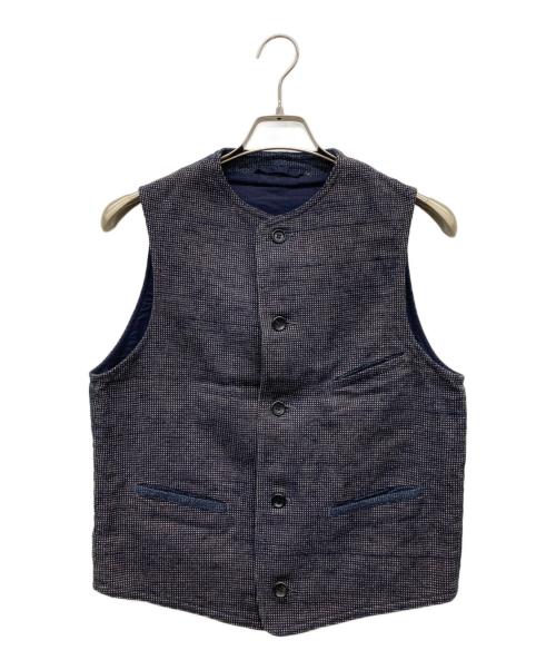 45rpm（45アールピーエム）45rpm (45アールピーエム) コットンツイードベスト インディゴ サイズ:3の古着・服飾アイテム