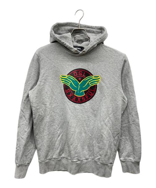 DIESEL（ディーゼル）DIESEL (ディーゼル) パーカー グレー サイズ:L　185/100Aの古着・服飾アイテム