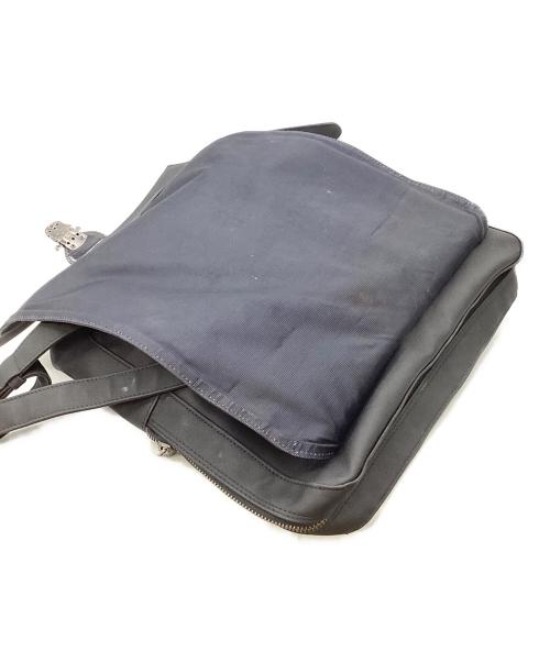 Jean Paul GAULTIER（ジャンポールゴルチェ）Jean Paul GAULTIER (ジャンポールゴルチェ) フラップリュック 世界地図 ブラックの古着・服飾アイテム