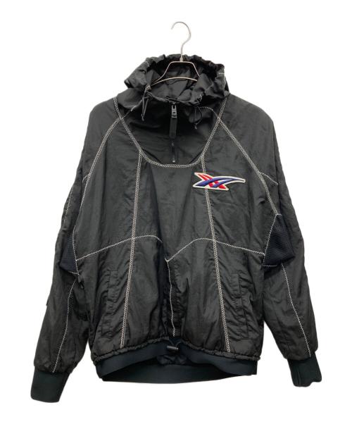 Onitsuka Tiger（オニツカタイガー）Onitsuka Tiger (オニツカタイガー) ナイロンジャケット ブラック サイズ:M C93-99,T173-178の古着・服飾アイテム