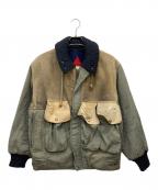 C.P COMPANYシーピーカンパニー）の古着「nylon suede field jacket」｜カーキ