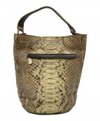 SUN REMYサン レミ）の古着「パイソンスキンバッグ」｜ベージュ