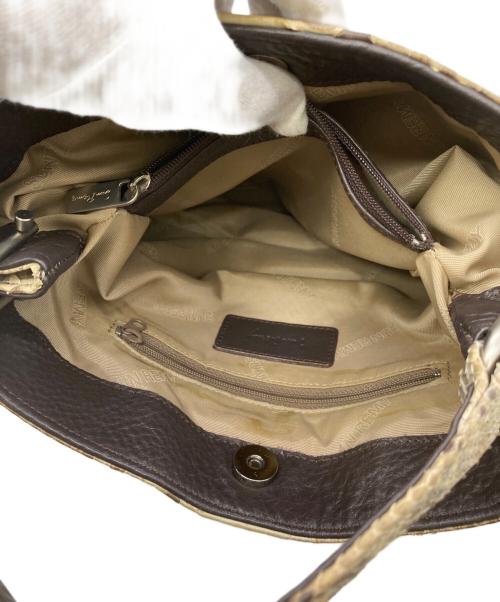 SUN REMY（サン レミ）SUN REMY (サン レミ) パイソンスキンバッグ ベージュの古着・服飾アイテム