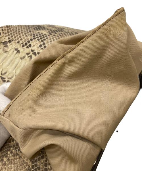 SUN REMY（サン レミ）SUN REMY (サン レミ) パイソンスキンバッグ ベージュの古着・服飾アイテム