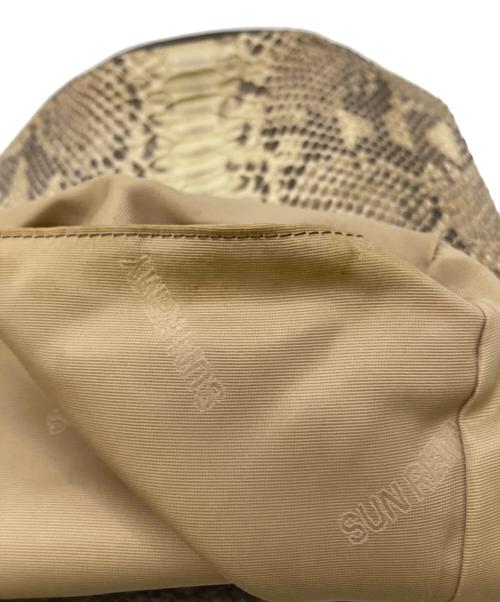 SUN REMY（サン レミ）SUN REMY (サン レミ) パイソンスキンバッグ ベージュの古着・服飾アイテム