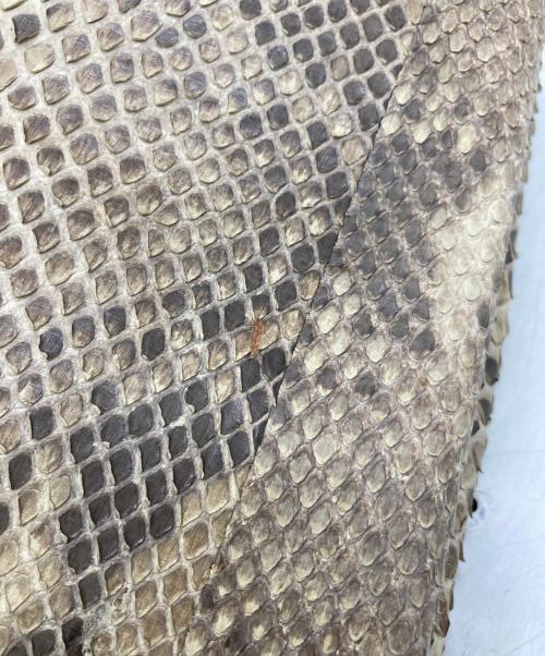 SUN REMY（サン レミ）SUN REMY (サン レミ) パイソンスキンバッグ ベージュの古着・服飾アイテム