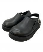 aereアエレ）の古着「Ecoleather Sling Backshoes」｜ブラック