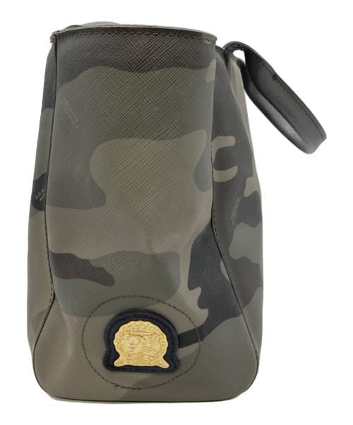 A.D.M.J.（エーディーエムジェイ）A.D.M.J. (エーディーエムジェイ) カモフラハンドバッグ カーキの古着・服飾アイテム