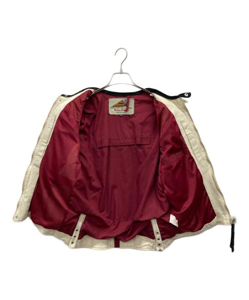 INDIAN MOTORCYCLE（インディアンモーターサイクル）INDIAN MOTORCYCLE (インディアンモーターサイクル) ショートスリーブバイカージャケット ホワイト サイズ:LLの古着・服飾アイテム