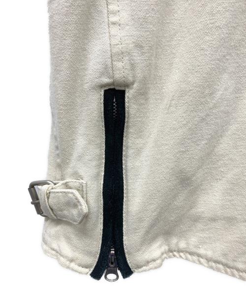 INDIAN MOTORCYCLE（インディアンモーターサイクル）INDIAN MOTORCYCLE (インディアンモーターサイクル) ショートスリーブバイカージャケット ホワイト サイズ:LLの古着・服飾アイテム